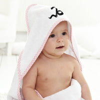 Baby Hooded Towel Snake Black Mambo Embroidery Kids Bath Robe Cotton - Cute Rascals