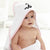 Baby Hooded Towel Snake Black Mambo Embroidery Kids Bath Robe Cotton - Cute Rascals