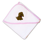 Baby Hooded Towel Puppy Dog Embroidery Kids Bath Robe Cotton - Cute Rascals