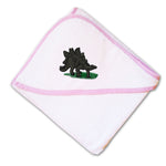 Baby Hooded Towel Stegosaurus Embroidery Kids Bath Robe Cotton - Cute Rascals