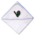 Baby Hooded Towel Baseball Alien Embroidery Kids Bath Robe Cotton