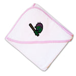 Baby Hooded Towel Baseball Alien Embroidery Kids Bath Robe Cotton - Cute Rascals