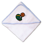 Baby Hooded Towel Alien Basketball Embroidery Kids Bath Robe Cotton - Cute Rascals