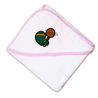 Baby Hooded Towel Alien Basketball Embroidery Kids Bath Robe Cotton - Cute Rascals