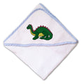 Baby Hooded Towel Cute Dinosaur Embroidery Kids Bath Robe Cotton