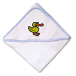 Baby Hooded Towel Cute Duck Embroidery Kids Bath Robe Cotton - Cute Rascals