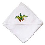 Baby Hooded Towel Pterodactyl Embroidery Kids Bath Robe Cotton - Cute Rascals