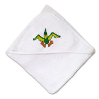Baby Hooded Towel Pterodactyl Embroidery Kids Bath Robe Cotton - Cute Rascals