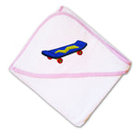 Baby Hooded Towel Toy Skateboard Embroidery Kids Bath Robe Cotton - Cute Rascals