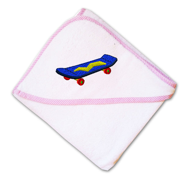 Baby Hooded Towel Toy Skateboard Embroidery Kids Bath Robe Cotton - Cute Rascals