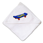 Baby Hooded Towel Toy Skateboard Embroidery Kids Bath Robe Cotton - Cute Rascals