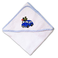 Baby Hooded Towel Kid Compact Car City Embroidery Kids Bath Robe Cotton - Cute Rascals