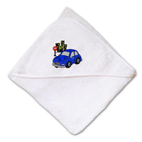 Baby Hooded Towel Kid Compact Car City Embroidery Kids Bath Robe Cotton - Cute Rascals