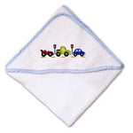 Baby Hooded Towel Kid Cars Border Lights Embroidery Kids Bath Robe Cotton - Cute Rascals