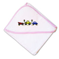 Baby Hooded Towel Kid Cars Border Lights Embroidery Kids Bath Robe Cotton