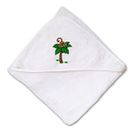 Baby Hooded Towel Kid Monkey Palm Tree Embroidery Kids Bath Robe Cotton - Cute Rascals