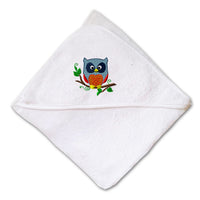 Baby Hooded Towel Kids Animal Cute Owl Bird Embroidery Kids Bath Robe Cotton - Cute Rascals