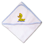 Baby Hooded Towel Kids Yellow Duck Bath Embroidery Kids Bath Robe Cotton - Cute Rascals