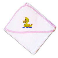 Baby Hooded Towel Kids Yellow Duck Bath Embroidery Kids Bath Robe Cotton - Cute Rascals