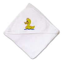 Baby Hooded Towel Kids Yellow Duck Bath Embroidery Kids Bath Robe Cotton - Cute Rascals