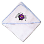 Baby Hooded Towel Kids Flying People Eater Embroidery Kids Bath Robe Cotton - Cute Rascals