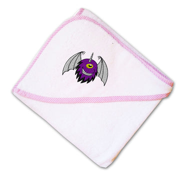 Baby Hooded Towel Kids Flying People Eater Embroidery Kids Bath Robe Cotton