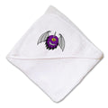 Baby Hooded Towel Kids Flying People Eater Embroidery Kids Bath Robe Cotton