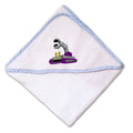 Baby Hooded Towel Kids Small Machine Robot Embroidery Kids Bath Robe Cotton