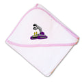 Baby Hooded Towel Kids Small Machine Robot Embroidery Kids Bath Robe Cotton