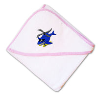 Baby Hooded Towel Kids Sharkcopter Embroidery Kids Bath Robe Cotton - Cute Rascals