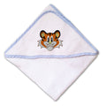 Baby Hooded Towel Kids Animal Cute Tiger Face Embroidery Kids Bath Robe Cotton