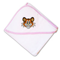 Baby Hooded Towel Kids Animal Cute Tiger Face Embroidery Kids Bath Robe Cotton - Cute Rascals