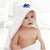 Baby Hooded Towel Kids Cute Shark Embroidery Kids Bath Robe Cotton - Cute Rascals
