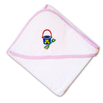 Baby Hooded Towel Kids Bucket and Pale Embroidery Kids Bath Robe Cotton - Cute Rascals