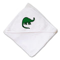 Baby Hooded Towel Dinosaur Brontosaurus Embroidery Kids Bath Robe Cotton