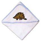 Baby Hooded Towel Dinosaur Stegosaurus Embroidery Kids Bath Robe Cotton - Cute Rascals