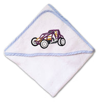 Baby Hooded Towel Sprint Car Sports A Embroidery Kids Bath Robe Cotton - Cute Rascals