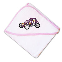 Baby Hooded Towel Sprint Car Sports A Embroidery Kids Bath Robe Cotton - Cute Rascals