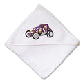 Baby Hooded Towel Sprint Car Sports A Embroidery Kids Bath Robe Cotton