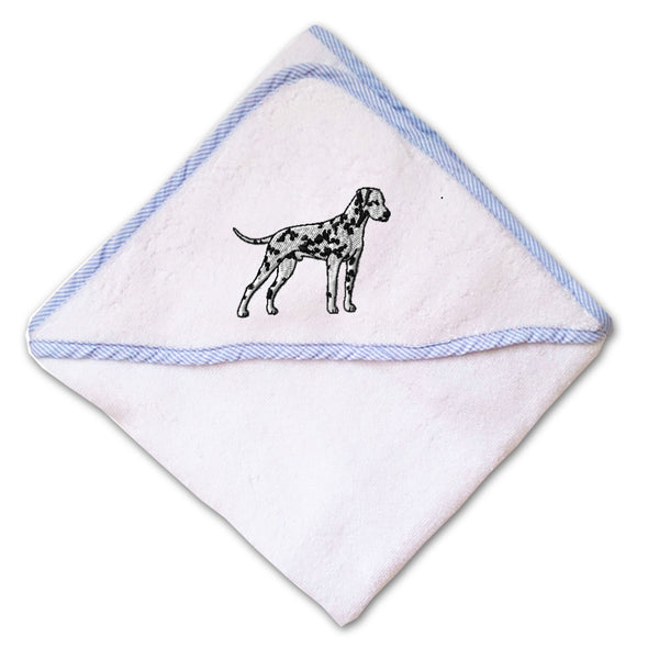 Baby Hooded Towel Dalmatian Embroidery Kids Bath Robe Cotton - Cute Rascals