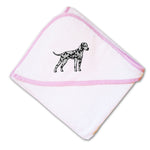 Baby Hooded Towel Dalmatian Embroidery Kids Bath Robe Cotton - Cute Rascals