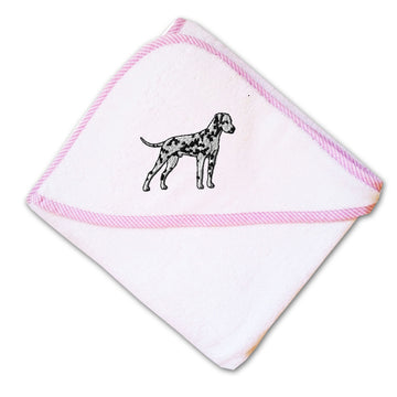 Baby Hooded Towel Dalmatian Embroidery Kids Bath Robe Cotton