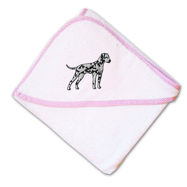 Baby Hooded Towel Dalmatian Embroidery Kids Bath Robe Cotton - Cute Rascals