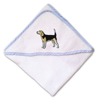 Baby Hooded Towel Beagle A Embroidery Kids Bath Robe Cotton - Cute Rascals