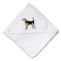 Baby Hooded Towel Beagle A Embroidery Kids Bath Robe Cotton