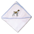 Baby Hooded Towel Brittany Spaniel Embroidery Kids Bath Robe Cotton