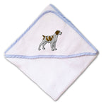 Baby Hooded Towel Brittany Spaniel Embroidery Kids Bath Robe Cotton - Cute Rascals