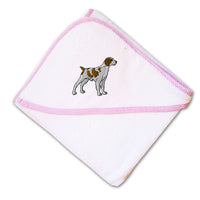 Baby Hooded Towel Brittany Spaniel Embroidery Kids Bath Robe Cotton - Cute Rascals
