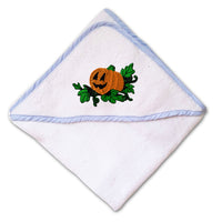 Baby Hooded Towel Jack-O-Lantern Embroidery Kids Bath Robe Cotton - Cute Rascals