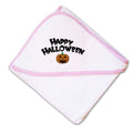 Baby Hooded Towel Happy Halloween Pumpkin Embroidery Kids Bath Robe Cotton